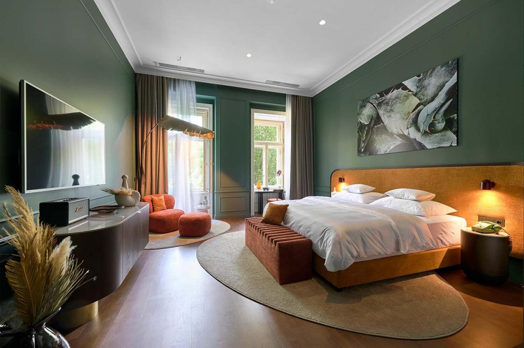 Verno House Budapest, Vignette Collection By Ihg المظهر الخارجي الصورة A bedroom at the hotel